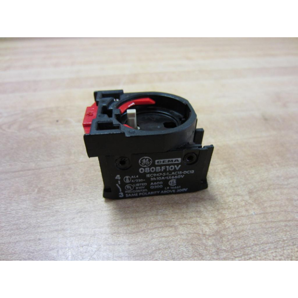 General Electric 080BF10V Contact Block GE - New No Box