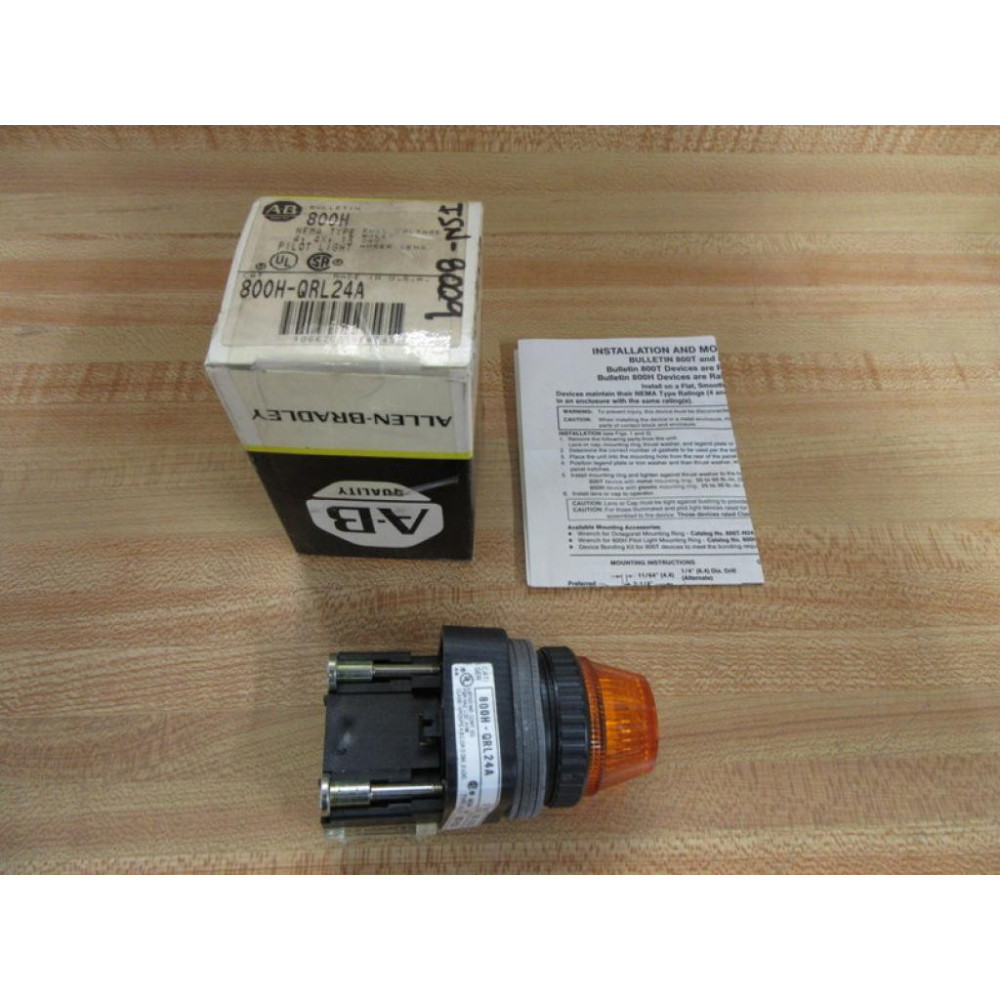 Allen Bradley 800H-QRL24A Pilot Light 800HQRL24A