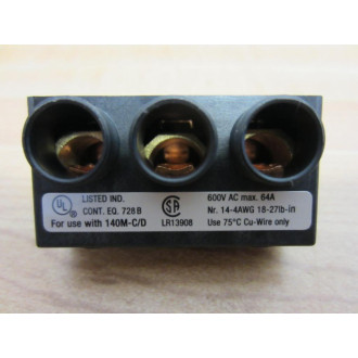 Allen Bradley 140M-C-WT 140MCWT Incoming Terminal Block Ser. A - New No Box