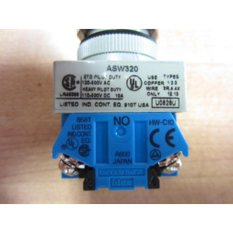 IDEC ASW320 Selector Switch 3 Pos 22mm 2NO