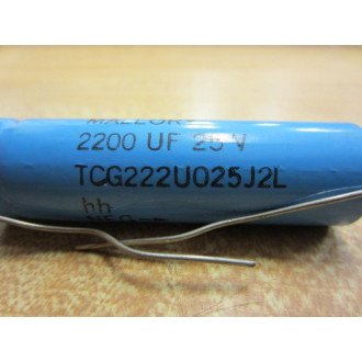 Mallory TCG222U025J2L Capacitor Blue 2200 UF 25 V - New No Box
