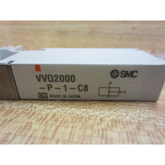 SMC VVQ2000-P-1-C8 Spacer Individual Supply VVQ2000P1C8 (Pack of 2) - New No Box