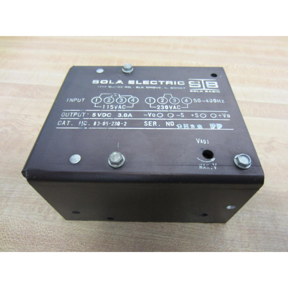 Sola Electric 83-05-230-2 Power Supply - Used
