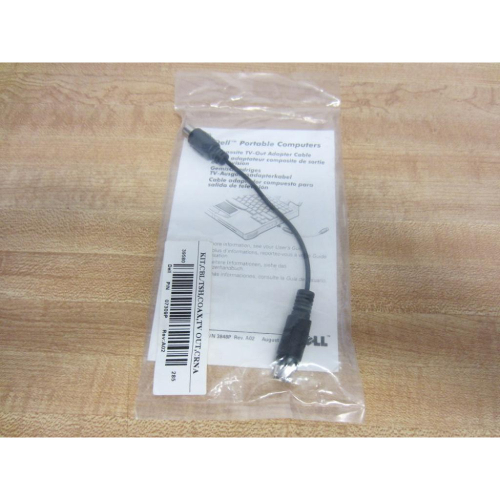 Dell 07309P Cable Composite TV-Out Adapter Rev: A02