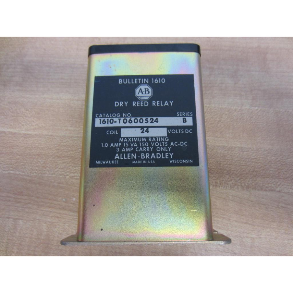 Allen Bradley 1610-T0600S24 Dry Reed Relay Series B - New No Box