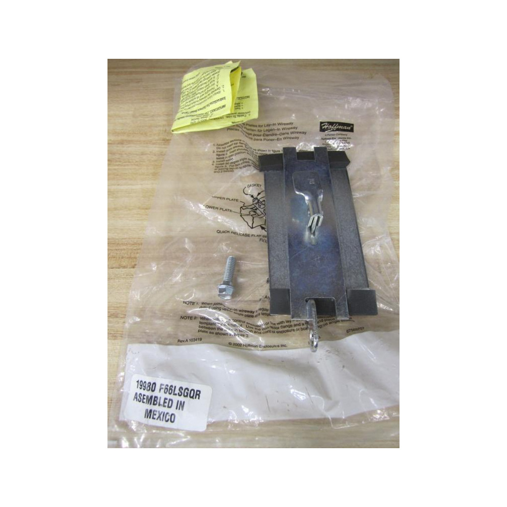 Hoffman F66LSGQR Wireway 14263-001 WO Hardware & Gasket