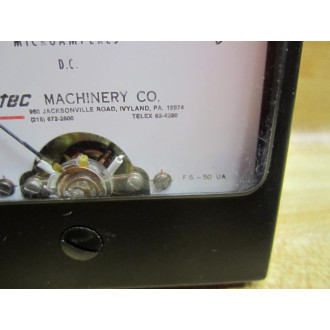 Simpson Electric Company S12291 Panel Mount Meter 0-50DC 0-200mA - Used