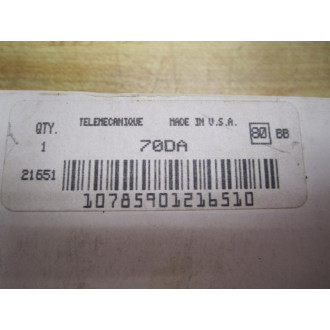 Telemecanique 2090-70DA Contactor Coil 209070DA