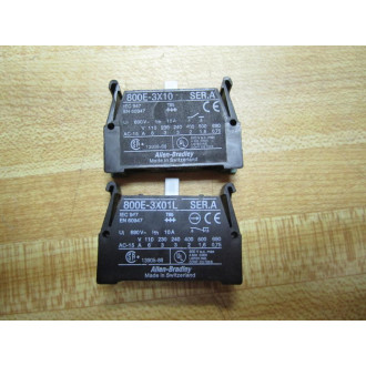 Allen Bradley 800E-3LX11L Contacts With Latch 800E3LX11L Series B