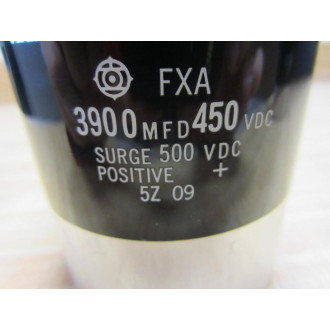 Hitachi FXA Capacitor FXA3900450 3900 MFD450VDC - Used