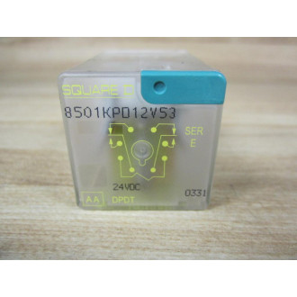Square D 8501-KPD12V53 8501KPD12V53 Relay Series E (Pack of 2) - Used
