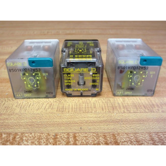 Square D 8501-KPD12V53 8501KPD12V53 Relay Series E (Pack of 2) - Used