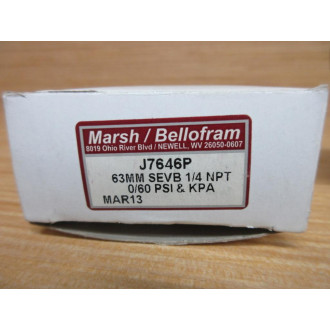 Marsh J7646P Pressure Gauge