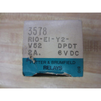 Potter & Brumfield R10-E1-Y2-V52 AMF Relay R10E1Y2V52