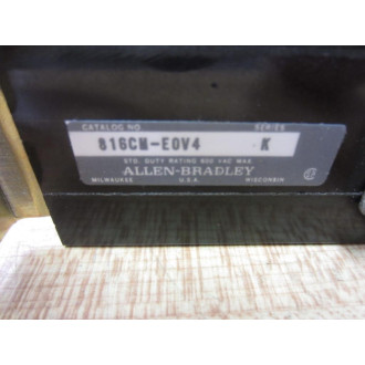 Allen Bradley 816CM-E0V4 Overload Relay 816CMEOV4 Series K - New No Box