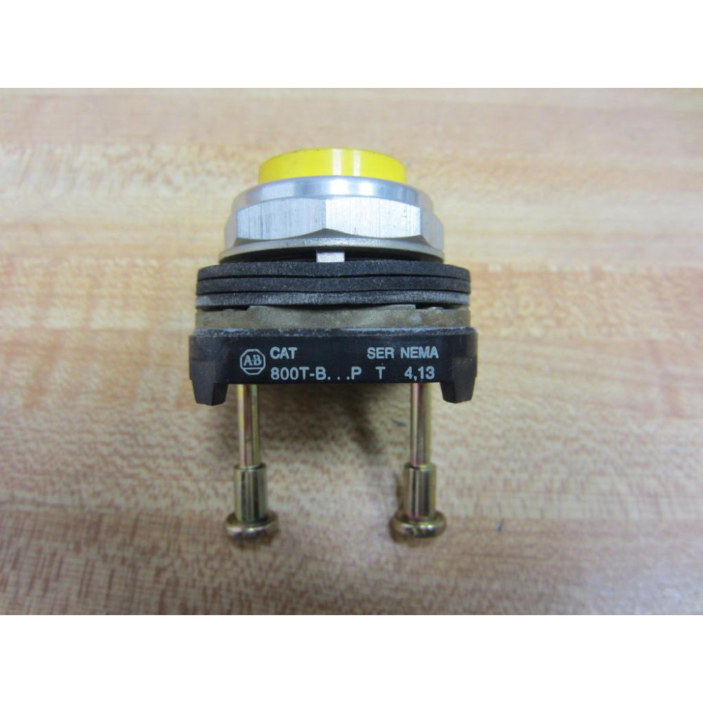 Allen Bradley 800T-B Push Button 800TB Yellow - Used