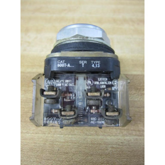 Allen Bradley 800T-A Push Button 800TA Yellow, W 800T-XA - Used