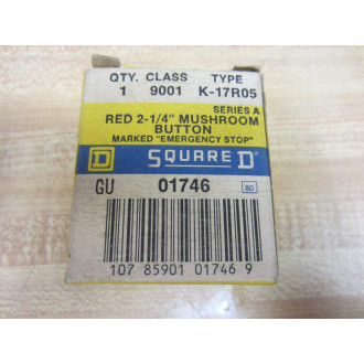 Square D 9001-K17R05 E-Stop Mushroom Knob 9001K17R05