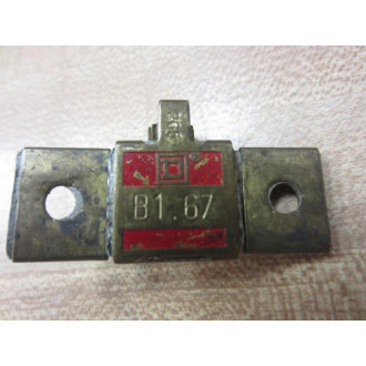 Square D B1.67 Overload Relay Heater Element B167 (Pack of 7) - Used