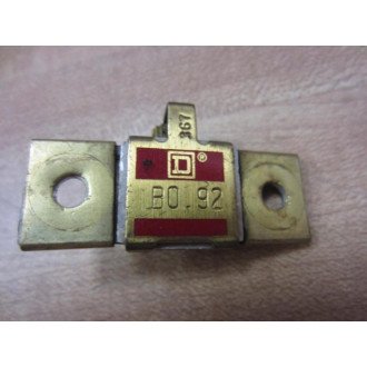 Square D B0.92 Overload Relay Heater Element  B092 (Pack of 7) - Used
