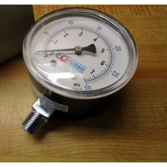 Engineered Combustion Systems Pressure Gauge 0-30