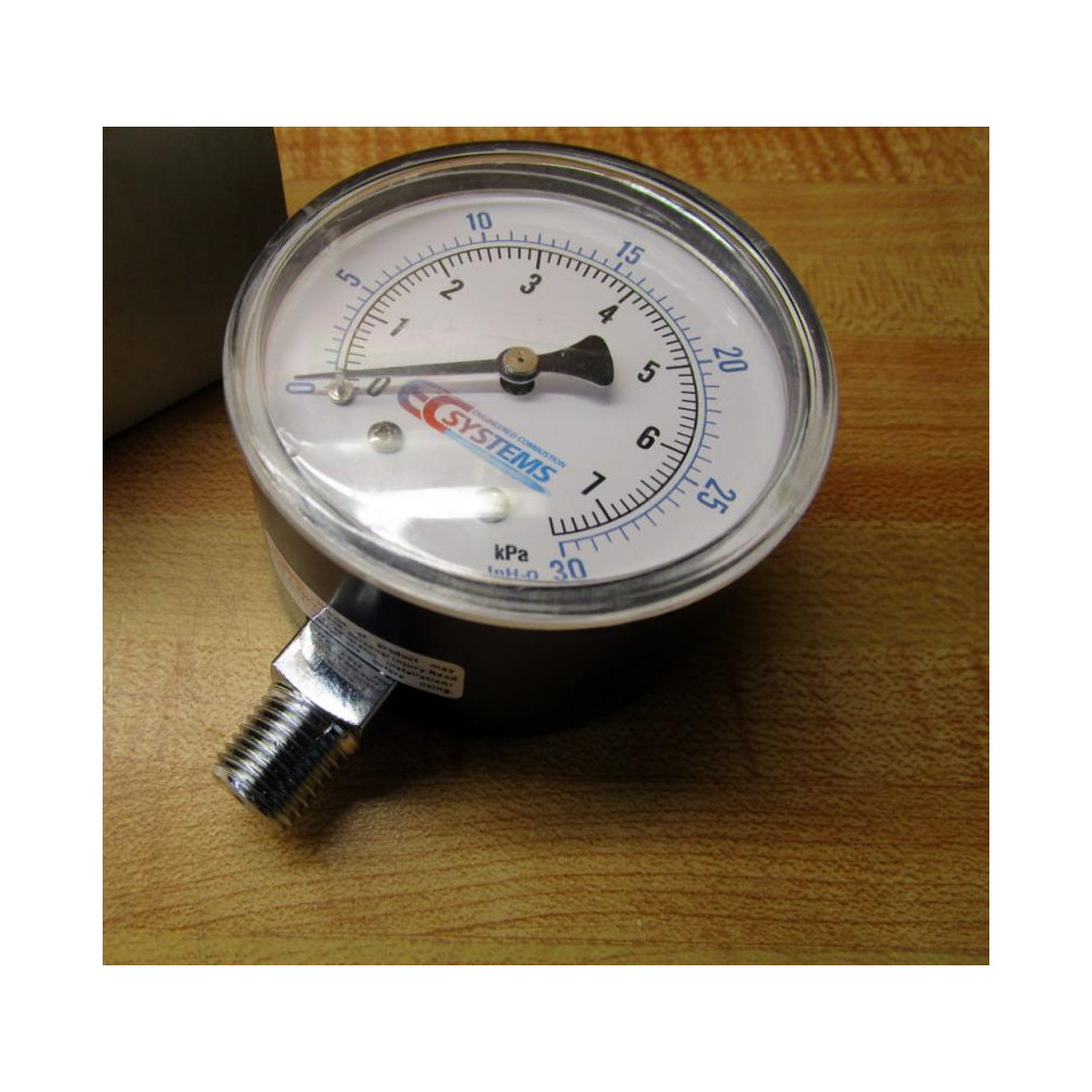 Engineered Combustion Systems Pressure Gauge 0-30