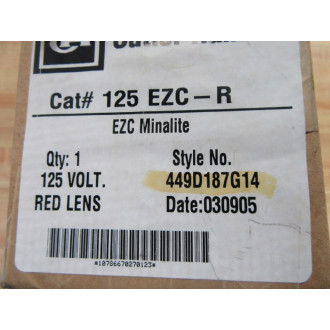 Cutler Hammer 125 EZC-R Pilot Light 449D187G14