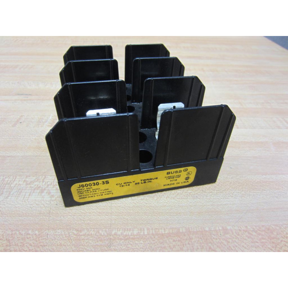 Bussmann J60030-3S Buss Fuse Block J600303S - New No Box