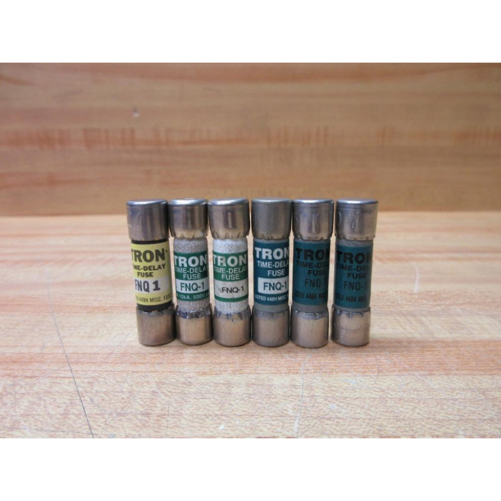 Buss FNQ-1 Bussmann Fuse Cross Ref 4XC48 (Pack of 6) - New No Box