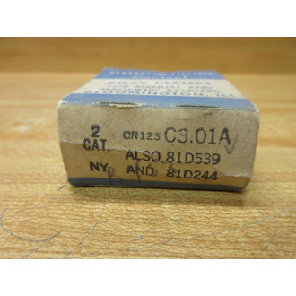 General Electric CR123C3.01A GE Overload Relay Heater C301A (Pack of 2)