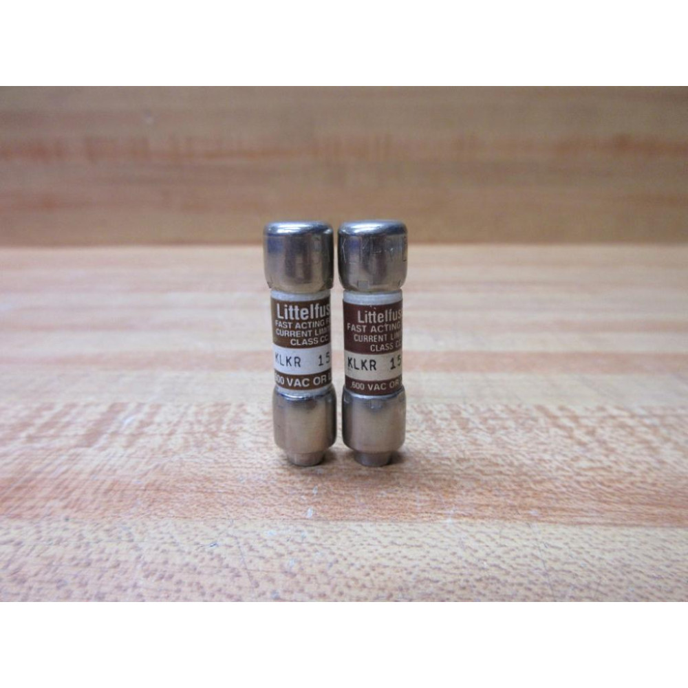 Littelfuse KLK-R-15 Fuse Cross Ref 486M77 (Pack of 2) - New No Box