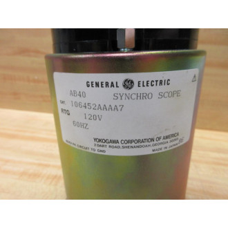 General Electric 106452AAAA7 GE Synchro Scope