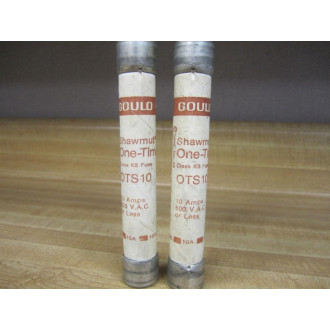 Gould Shawmut Ferraz OTS-10 Fuse Cross Ref 4XH04 (Pack of 2) - New No Box