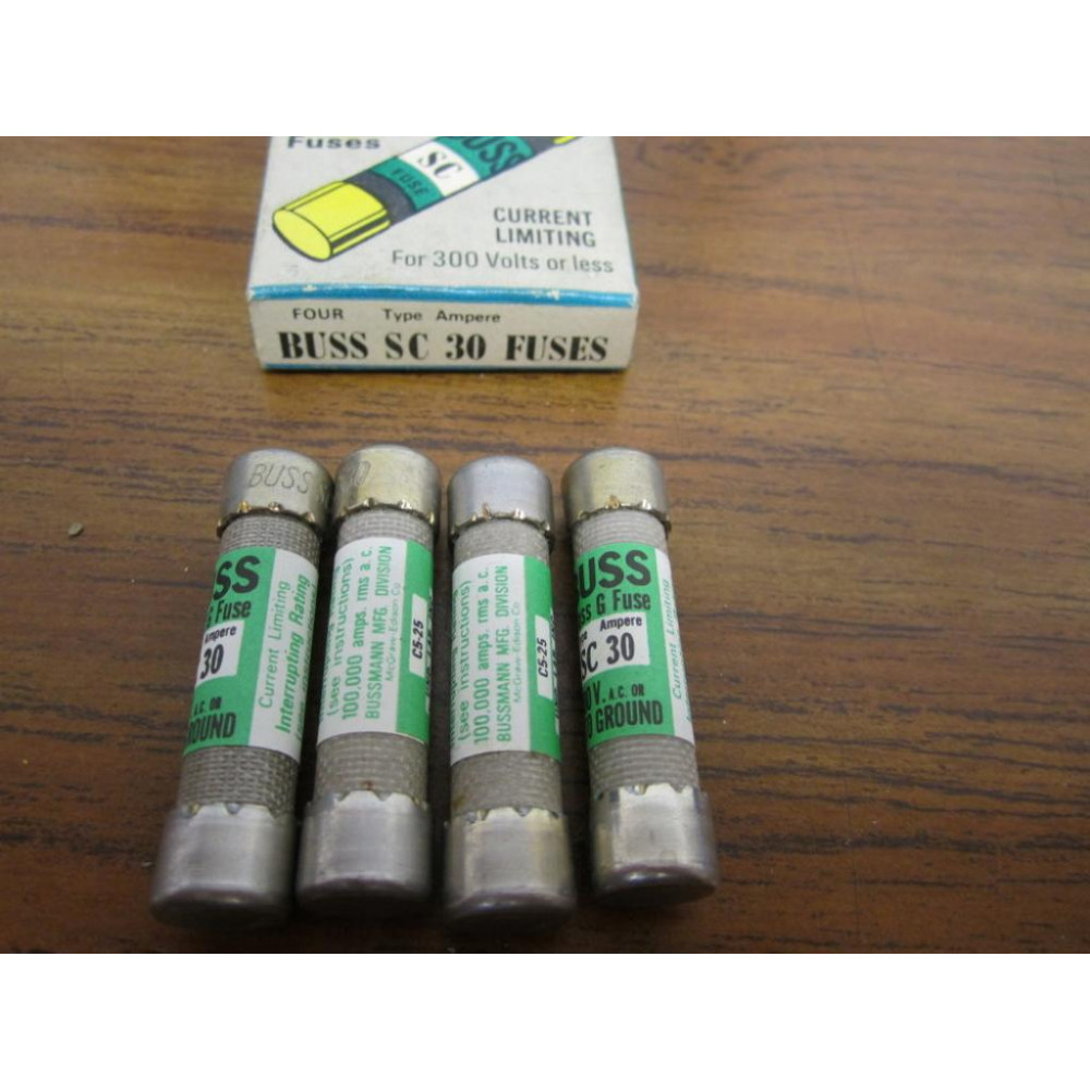 Buss SC-30 Bussmann Fuse Cross Ref 1BW85 (Pack of 4)