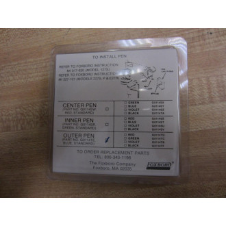 Foxboro G0114TE Fiber-Tip Pens 8644 (Pack of 4)
