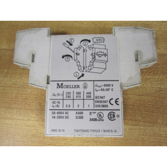 Moeller NHI11-PKZ0 Contact NHI11-PKZO - Used
