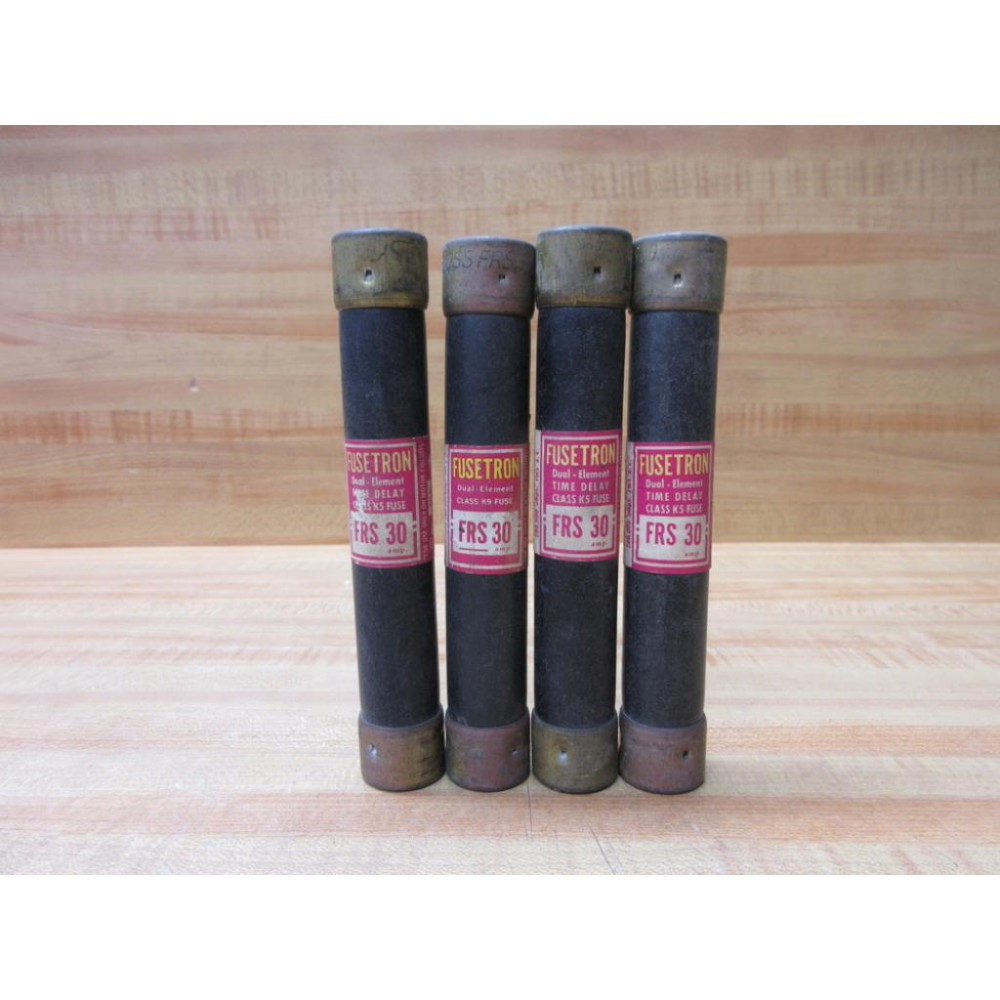 Buss FRS-30 Bussmann Fusetron Fuse FRS30 (Pack of 4) - Used
