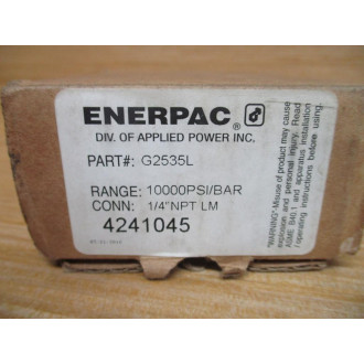 Enerpac G2535L Pressure Gauge