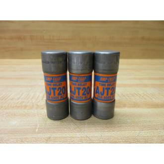 Gould Shawmut Ferraz Mersen AJT20 Fuse Cross Ref 4TAR8 (Pack of 3) - New No Box