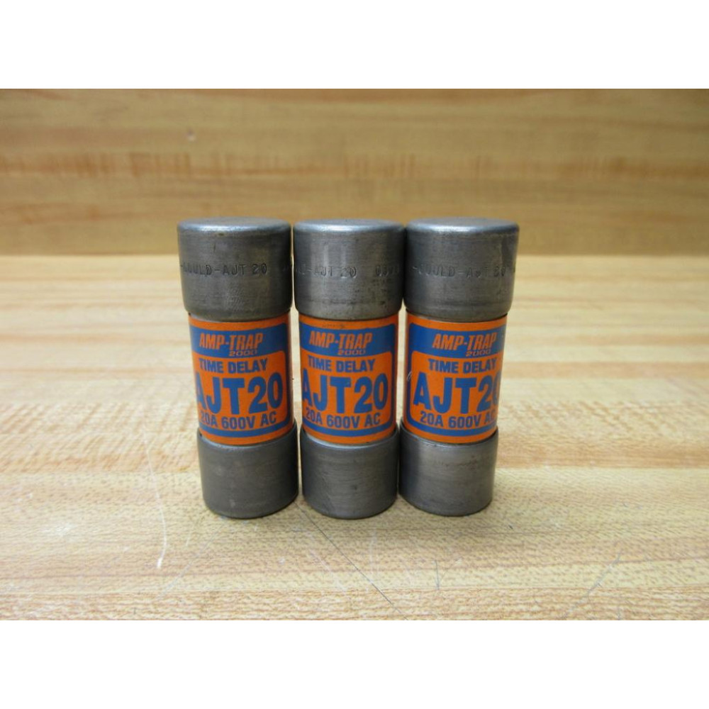 Gould Shawmut Ferraz Mersen AJT20 Fuse Cross Ref 4TAR8 (Pack of 3) - New No Box