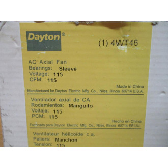 Dayton 4WT46 AC Axial Fan