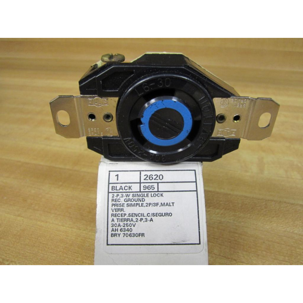 Leviton 2620 Receptacle L630 30A 250V