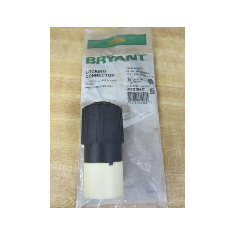 Bryant 4732-NC Locking Connector 4732NC