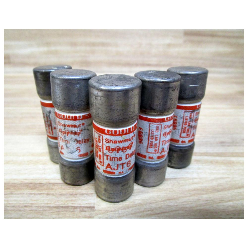 Gould Shawmut Ferraz AJT6 Mersen Amp-Trap Fuse (Pack of 5) - New No Box