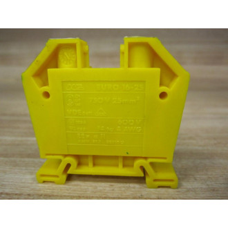 Morsettitalia Euro 16-25 Terminal Block EURO1625 Yellow (Pack of 2) - New No Box