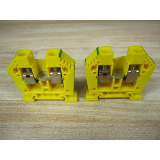 Morsettitalia Euro 16-25 Terminal Block EURO1625 Yellow (Pack of 2) - New No Box