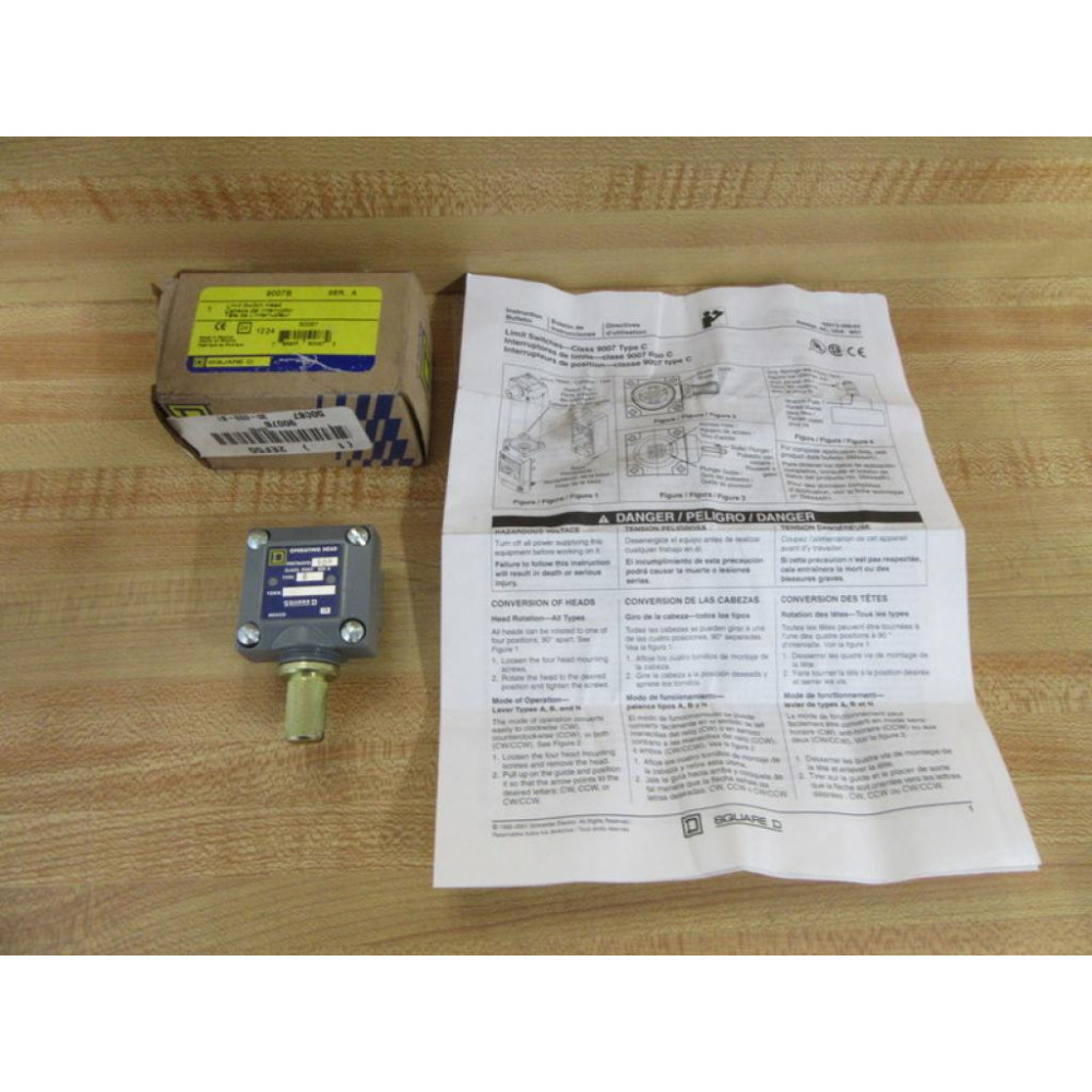 Square D 9007-B Limit Switch Operating Head 9007B