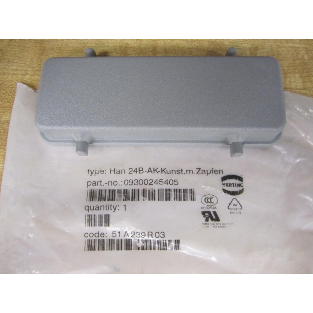 Harting 09300245405 Protective Cover HAN24B