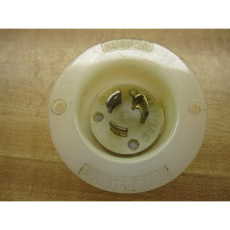Hubbell 70520MB Locking Flange Inlet 15A - Used