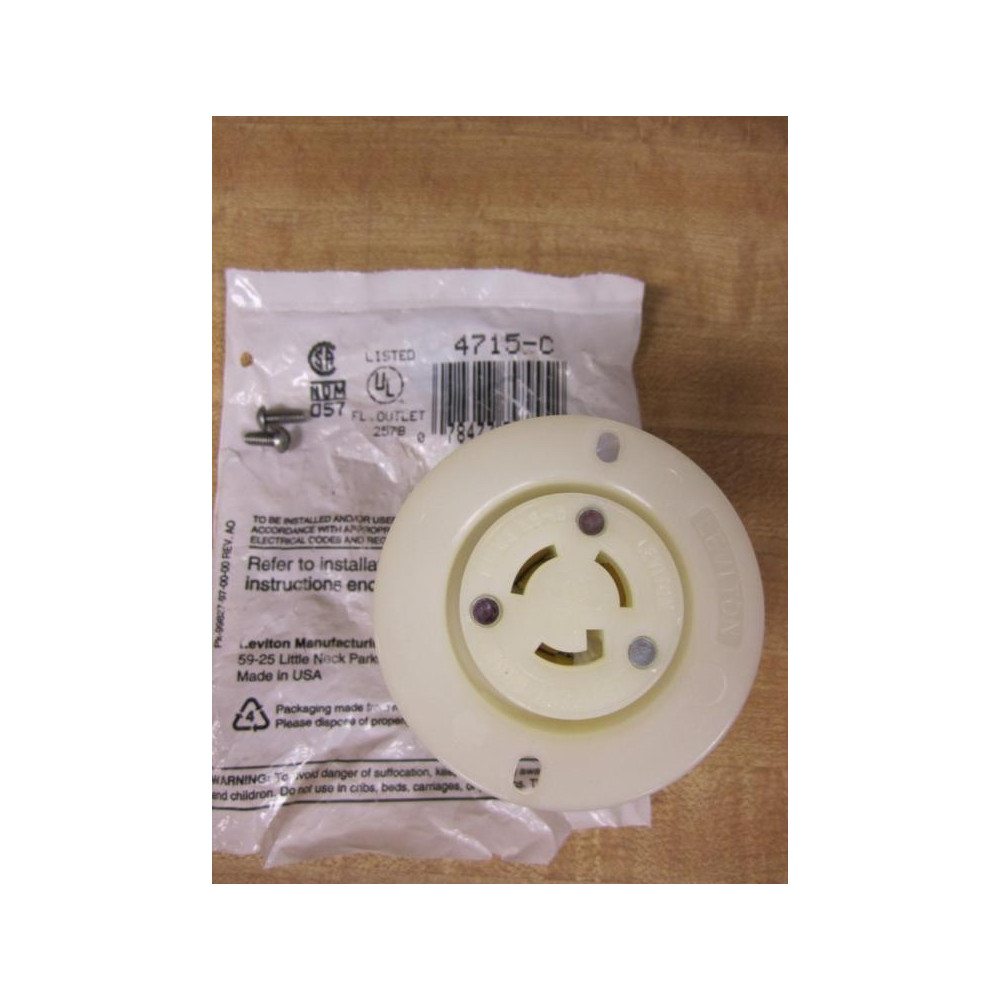Leviton 4715-C Flanged Outlet L515